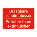 Draagbare schuimblusser - Portable foam extinguisher