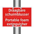Draagbare schuimblusser - Portable foam extinguisher