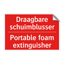Draagbare schuimblusser - Portable foam extinguisher