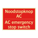 Noodstopknop AC - AC emergency stop switch