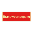 Brandweertoegang