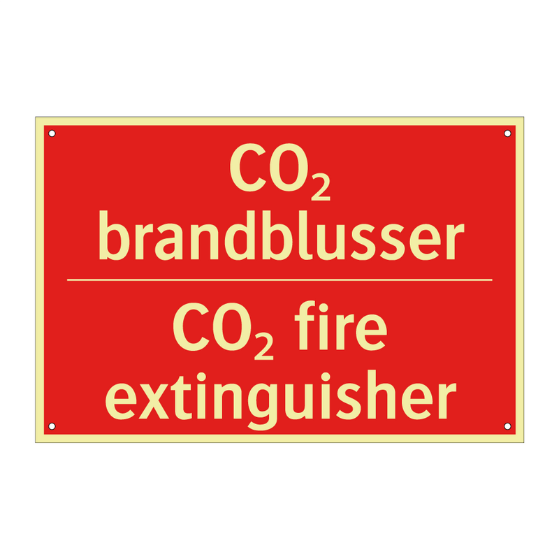 CO₂ brandblusser - CO₂ fire extinguisher