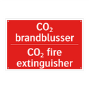 CO₂ brandblusser - CO₂ fire extinguisher