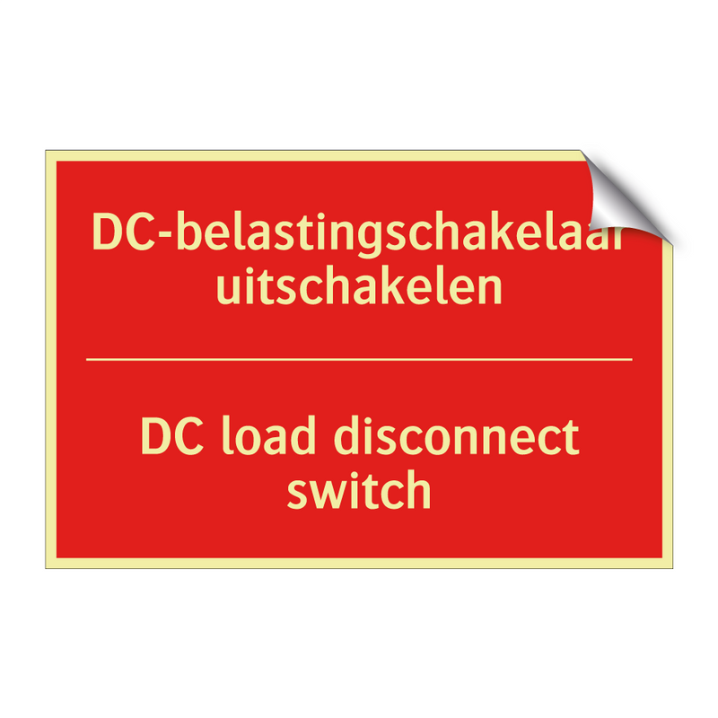 DC-belastingschakelaar uitschakelen - DC load disconnect switch