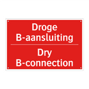 Droge B-aansluiting - Dry B-connection