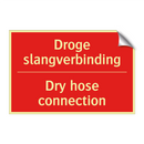 Droge slangverbinding - Dry hose connection