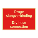 Droge slangverbinding - Dry hose connection