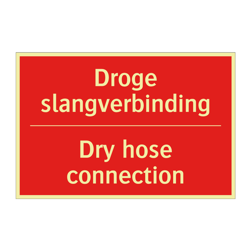 Droge slangverbinding - Dry hose connection