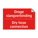 Droge slangverbinding - Dry hose connection