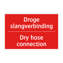 Droge slangverbinding - Dry hose connection