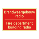 Brandweergebouw radio - Fire department building radio