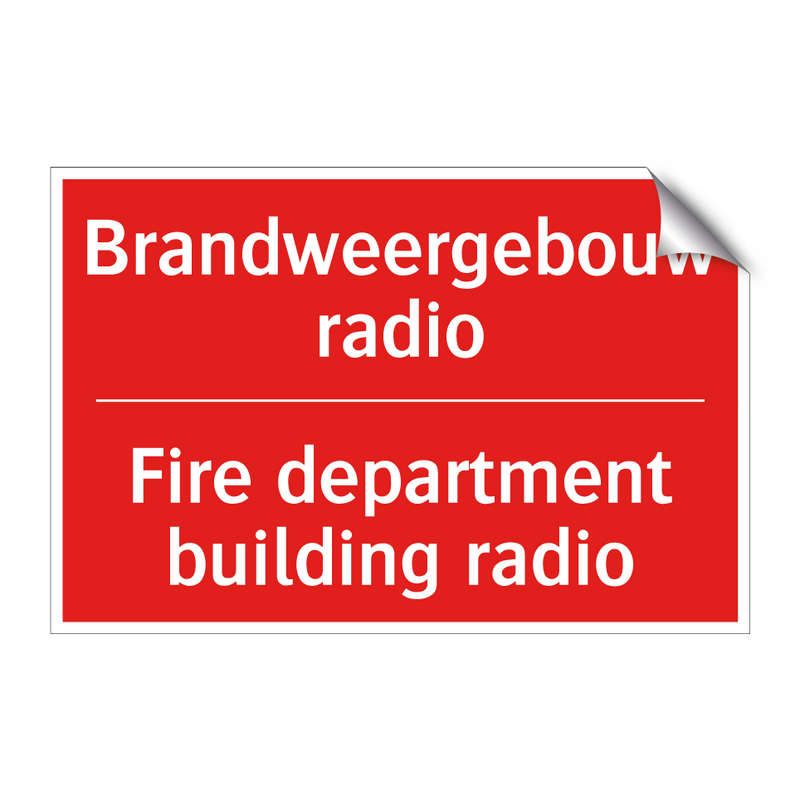 Brandweergebouw radio - Fire department building radio