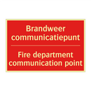 Brandweer communicatiepunt - Fire department communication point