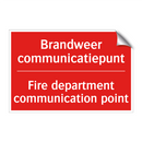 Brandweer communicatiepunt - Fire department communication point
