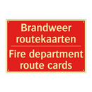 Brandweer routekaarten - Fire department route cards