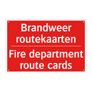 Brandweer routekaarten - Fire department route cards