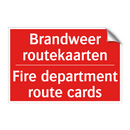 Brandweer routekaarten - Fire department route cards