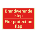 Brandwerende klep - Fire protection flap