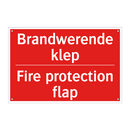 Brandwerende klep - Fire protection flap