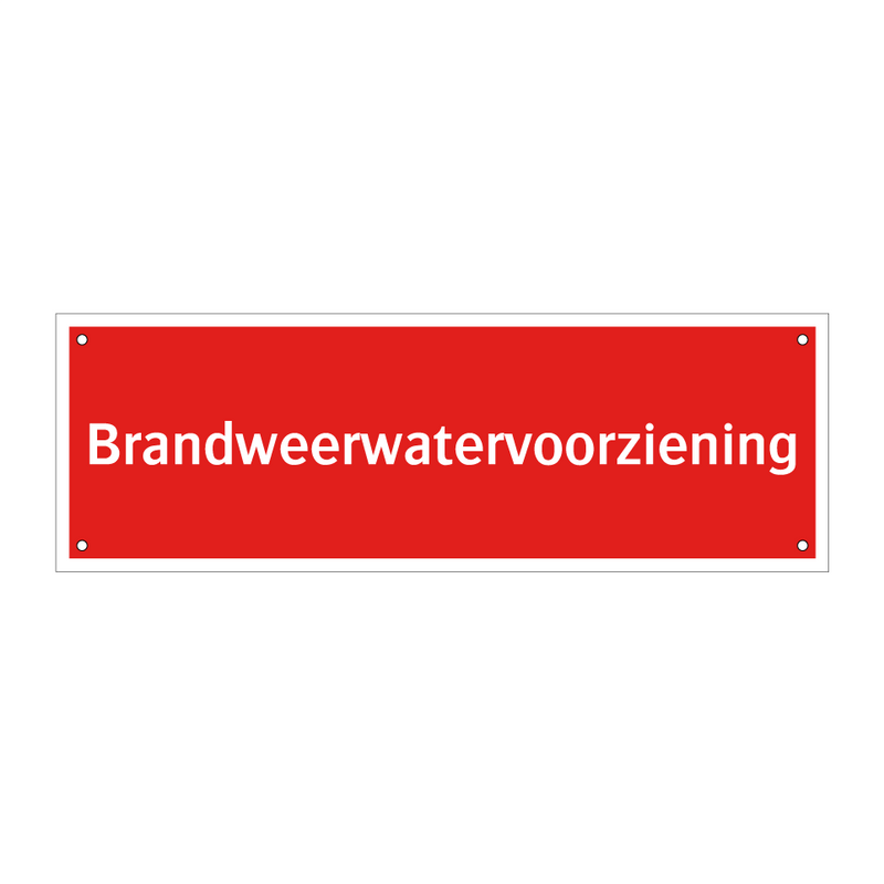 Brandweerwatervoorziening