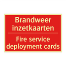 Brandweer inzetkaarten - Fire service deployment cards
