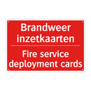 Brandweer inzetkaarten - Fire service deployment cards