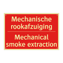 Mechanische rookafzuiging - Mechanical smoke extraction