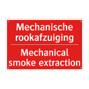 Mechanische rookafzuiging - Mechanical smoke extraction
