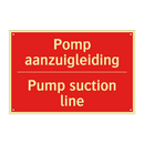Pomp aanzuigleiding - Pump suction line