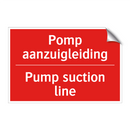 Pomp aanzuigleiding - Pump suction line