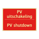 PV uitschakeling - PV shutdown