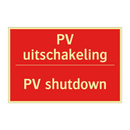 PV uitschakeling - PV shutdown