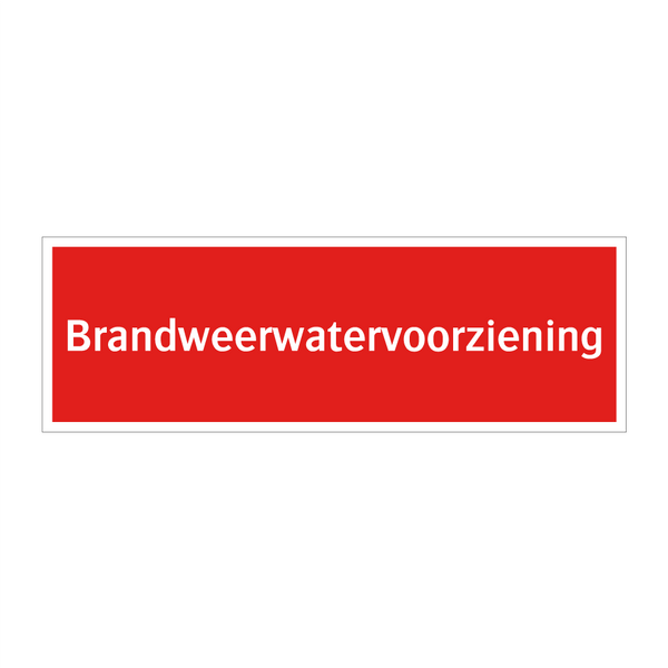 Brandweerwatervoorziening