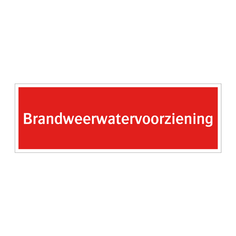 Brandweerwatervoorziening