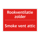 Rookventilatie zolder - Smoke vent attic