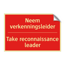 Neem verkenningsleider - Take reconnaissance leader