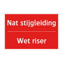 Nat stijgleiding - Wet riser