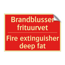 Brandblusser frituurvet - Fire extinguisher deep fat
