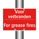 Voor vetbranden - For grease fires