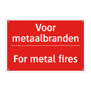 Voor metaalbranden - For metal fires