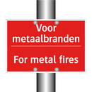 Voor metaalbranden - For metal fires