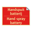 Handspuit batterij - Hand spray battery