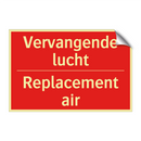 Vervangende lucht - Replacement air