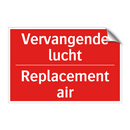 Vervangende lucht - Replacement air