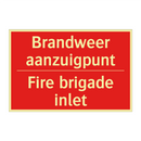 Brandweer aanzuigpunt - Fire brigade inlet