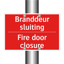 Branddeur sluiting - Fire door closure