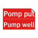 Pomp put - Pump well