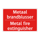 Metaal brandblusser - Metal fire extinguisher