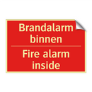 Brandalarm binnen - Fire alarm inside