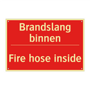 Brandslang binnen - Fire hose inside